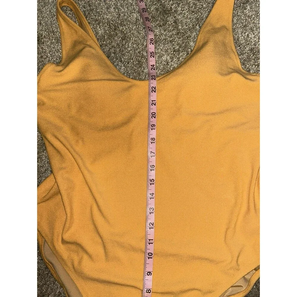 Old Navy Orange Terri Cloth XXL Plus One‎ Piece Scoop Back Swim Suit